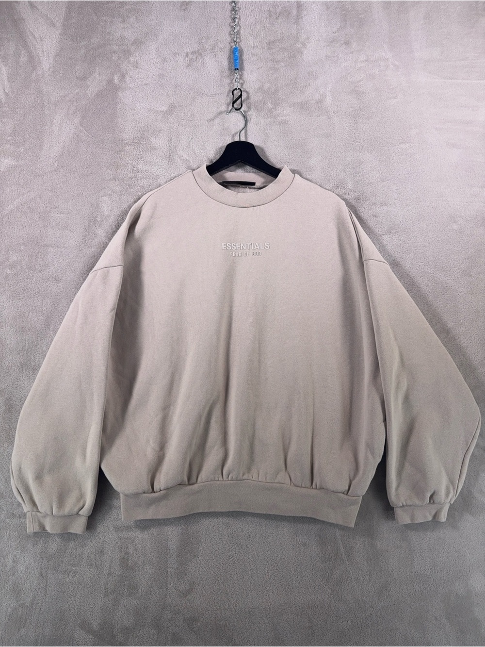 Fear of God Essentials Crewneck Sweatshirt Mens Medium Beige Pullover